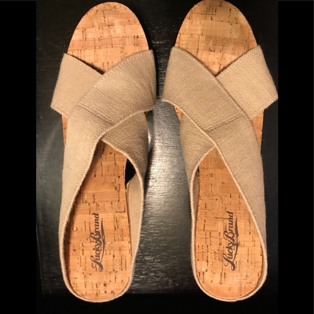 Lucky Brand Wedge Sandals New  Size 10M
